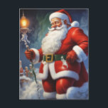 Santa Clause Christmas Happy New Year ポストカード<br><div class="desc">デジタルコンピュータアニマルアート – カレッポップ・アートのジアート – Santa Clauseコンピュータイメージ</div>