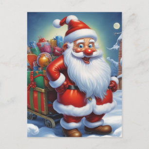 Santa Clause Christmas Happy New Year ポストカード