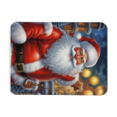 Santa Clause Christmas Happy New Year マグネット (横)