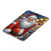 Santa Clause Christmas Happy New Year マグネット (左側)