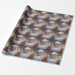Santa Clause Christmas Happy New Year ラッピングペーパー<br><div class="desc">デジタルコンピュータアニマルアート – カレッポップ・アートのジアート – Santa Clauseコンピュータイメージ</div>