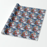Santa Clause Christmas Happy New Year ラッピングペーパー<br><div class="desc">デジタルコンピュータアニマルアート – カレッポップ・アートのジアート – Santa Clauseコンピュータイメージ</div>