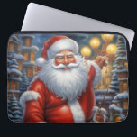 Santa Clause Christmas Happy New Year ラップトップスリーブ<br><div class="desc">デジタルコンピュータアニマルアート – カレッポップ・アートのジアート – Santa Clauseコンピュータイメージ</div>