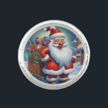 Santa Clause Christmas Happy New Year リング<br><div class="desc">デジタルコンピュータアニマルアート – カレッポップ・アートのジアート – Santa Clauseコンピュータイメージ</div>