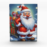 Santa Clause Christmas Happy New Year 表彰盾<br><div class="desc">デジタルコンピュータアニマルアート – カレッポップ・アートのジアート – Santa Clauseコンピュータイメージ</div>
