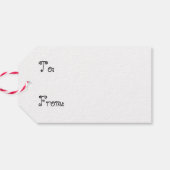 Santa Clause "Ho Ho"クリスマス ギフトタグ (裏面横)