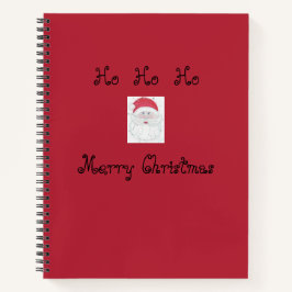 Santa Clause "Ho Ho"クリスマス ノートブック