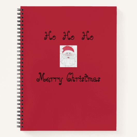 Santa Clause "Ho Ho"クリスマス ノートブック (正面)