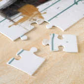 Santa Clause Holding Baby Reindeer ジグソーパズル (側面)