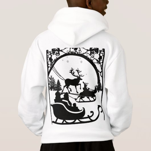 Santa clause hoodie for kids (裏面)