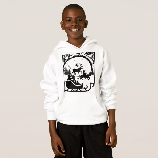 Santa clause hoodie for kids (正面フル)