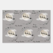 Santa Clause in Christmas Day ラッピングペーパーシート (正面3)