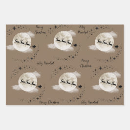 Santa Clause in Christmas Day ラッピングペーパーシート