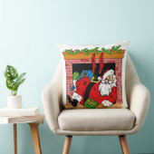 Santa Clause in the Chimney クッション (椅子)
