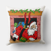 Santa Clause in the Chimney クッション (裏面)