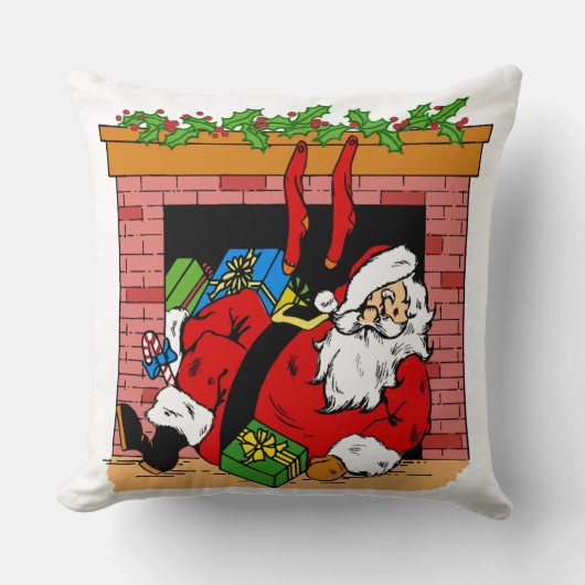 Santa Clause in the Chimney クッション (正面)