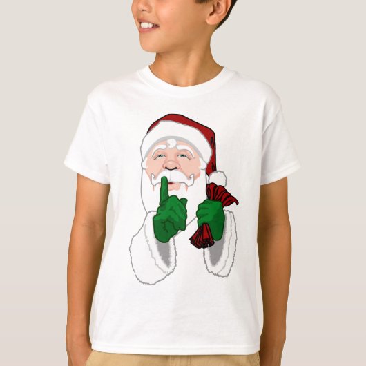 Santa Clause Shirtおもしろいキッズサンタスウェットシャツ Tシャツ (正面)