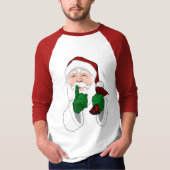 Santa Clause ShirtsおもしろいウィメンズサンタTシャツ Tシャツ (正面)
