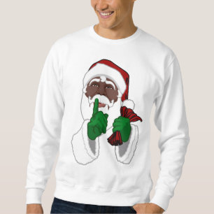 Santa Clause Sweatshirt Black Santa Sweatshirts スウェットシャツ