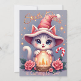 Santa Claws – Cute Holiday Cat Design カード