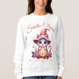 Santa Claws – Cute Holiday Cat Design スウェットシャツ