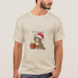 Santa Claws is ComingC hristmas Cat T-Shirt Tシャツ