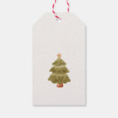 Santa Clothes Winter Boy Baby Shower Thank You ギフトタグ (裏面)