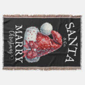 Santa & Co. Marshes Christmas Throw Gift Blanケット スローブランケット (正面)