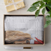 Santa Cocker Spaniel Dog Festive Christmas Holiday 薄葉紙 (ギフト)