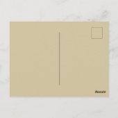 Santa coming on a deer sleight Golden ポストカード (裏面)