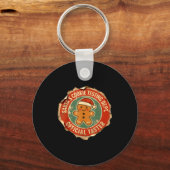 Santa Cookie Testing Department Taster Christmas  キーホルダー (正面)