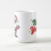 Santa Cool Mug with Sunglasses & Christmas Tree コーヒーマグカップ (中央)