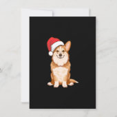 Santa Corgi、クリスマスの愛犬家への贈り物 招待状 (正面)