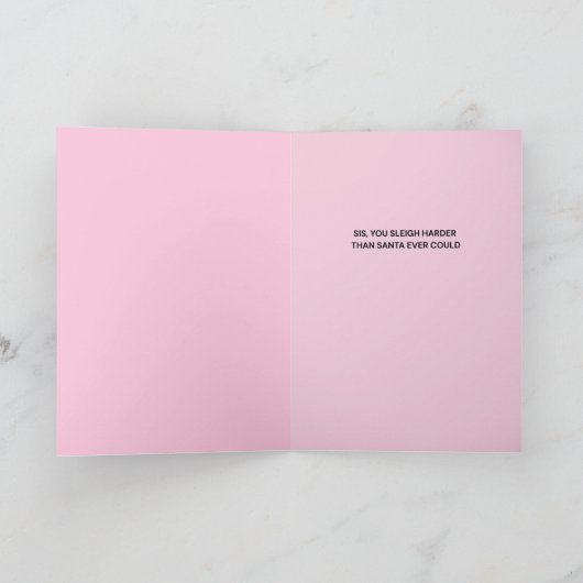 SANTA COULD NEVER CHRISTMAS CARD カード (内部)