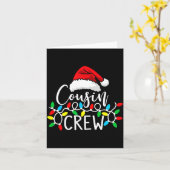 Santa Cousin Crew Christmas Matching Pajamas For K カード (黄色い花)