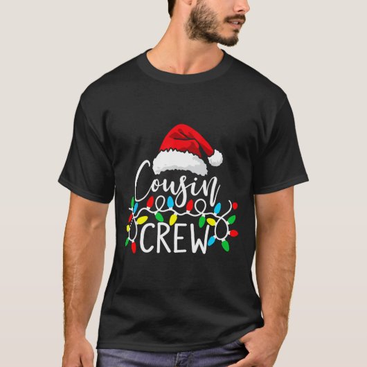 Santa Cousin Crew Christmas Matching Pajamas For K Tシャツ (正面)