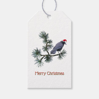 Santa Crow Pine Gift Tags ギフトタグ