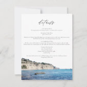 SANTA CRUZ水彩スカイライン旅行詳細カード 招待状 (正面)