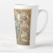 Santa Cruz California Art‑Nouveau Coast カフェラテマグ (右)