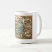 Santa Cruz California Art‑Nouveau Coast コーヒーマグカップ (正面右)