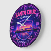 Santa Cruz California Boardwalk ラージ壁時計 (傾斜)