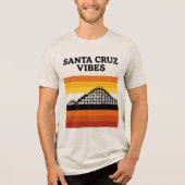 Santa Cruz California Boardwalk Vibes トライブレンドＴシャツ (正面)