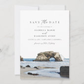 SANTA CRUZ California Coast Skyline Save the Date 招待状 (正面)