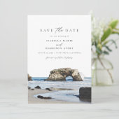 SANTA CRUZ California Coast Skyline Save the Date 招待状 (スタンド正面)