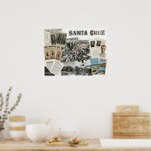 Santa Cruz California Collage – Protest Art ポスター (キッチン)