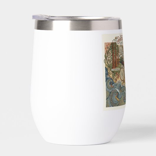 Santa Cruz California Dreams Map UCSC Surfing (右面)