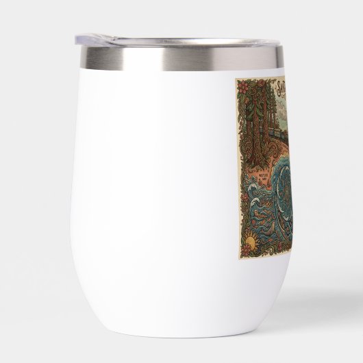 Santa Cruz California Dreams Map – Vibrant Coast (右面)