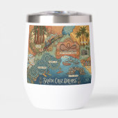 Santa Cruz California Dreams Map – Vibrant Coast (正面)