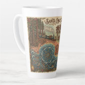 Santa Cruz California Dreams Map – Vibrant Coast カフェラテマグ (左アングル)