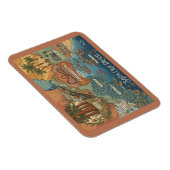 Santa Cruz California Dreams Map – Vibrant Coast マグネット (右側)